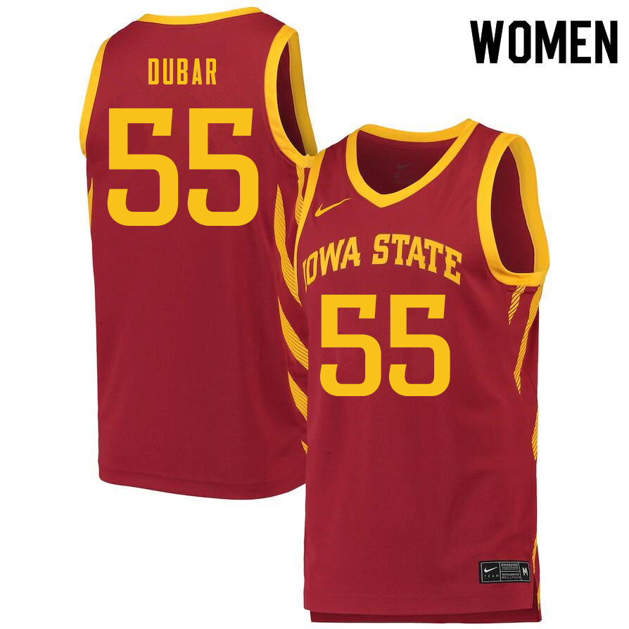 Women #55 Darlinstone Dubar Iowa State Cyclones College Basketball Jerseys Sale-Cardinal - Click Image to Close